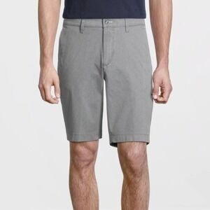 Brax Men’s Belleville Diamond Weave Gray Flat Front Shorts NWT Size 44